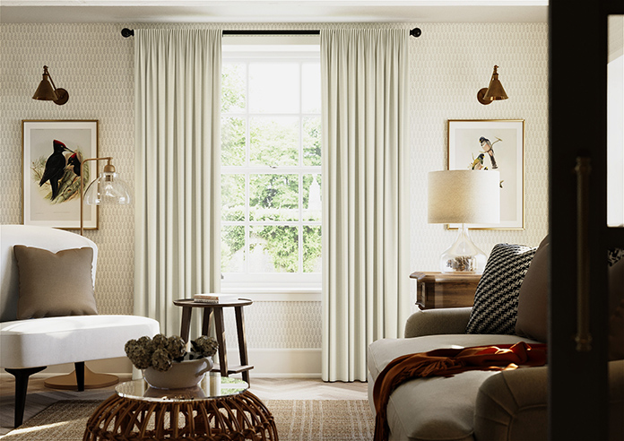 Soft Chevron, Cream - Made to Measure Curtains - Image 3